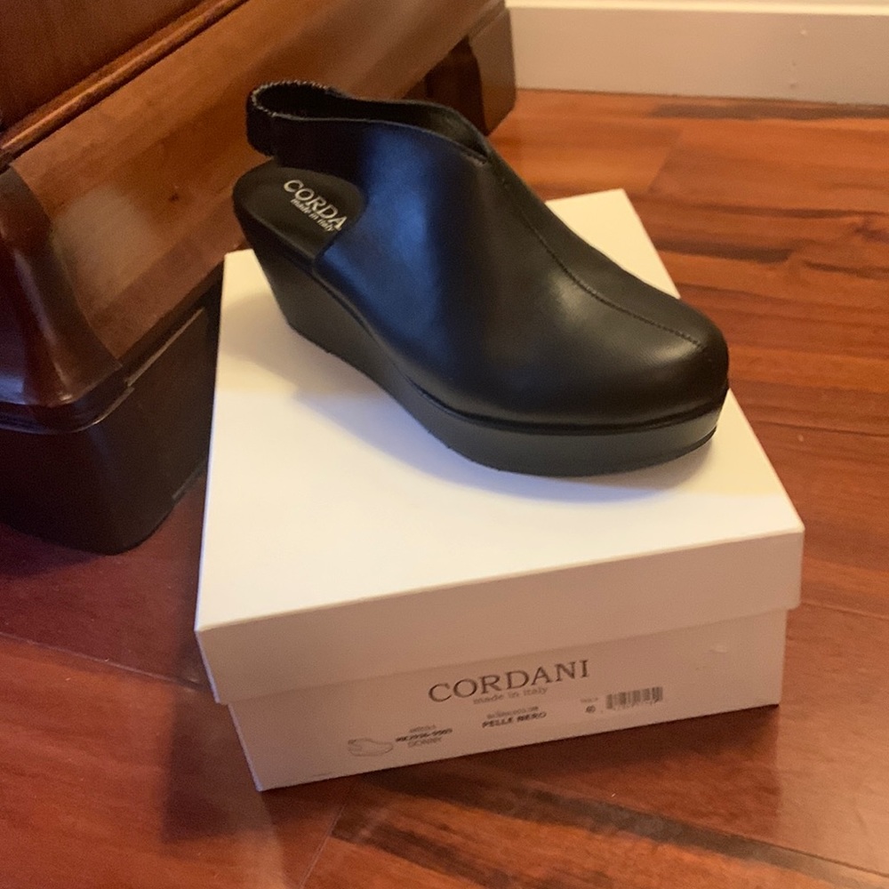 Size 40 black Cordani mule shoes